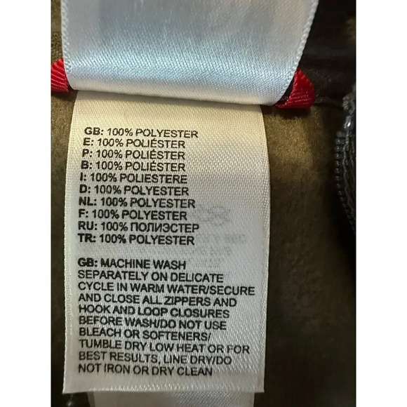 The North Face Quarter Zip Fleece Women's Size Large Olive Warm Hiking Active - Picture 4 of 6